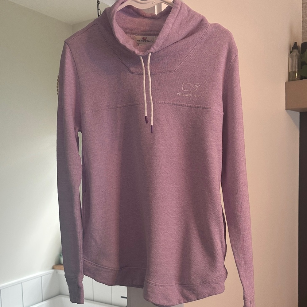 Vineyard Vines Light Lavender Cowl Neck Pullover